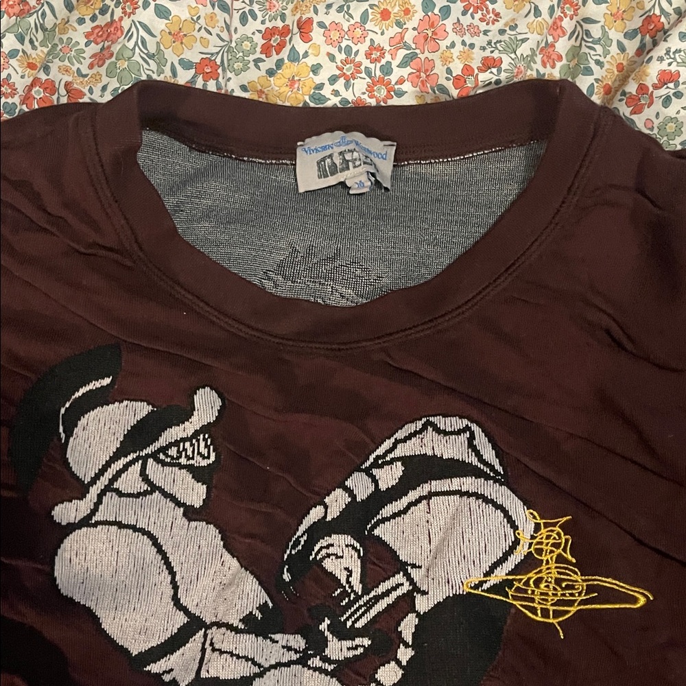 Vivienne Westwood Burgundy Crewneck Sweater